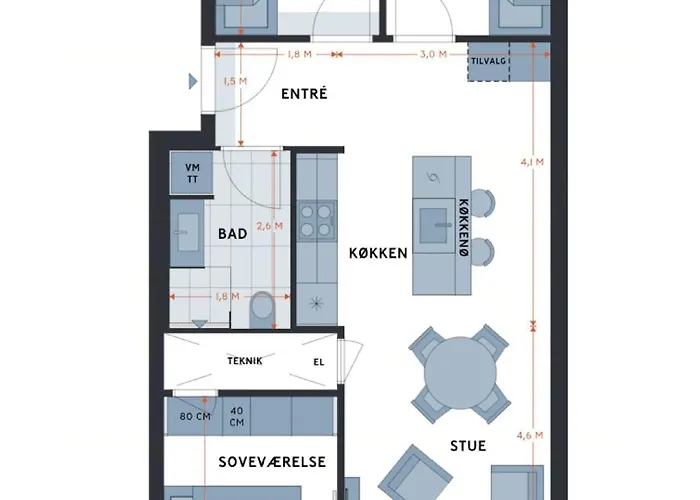 Lejlighed Four-room Flat In The Heart Of Carlsberg Byen *